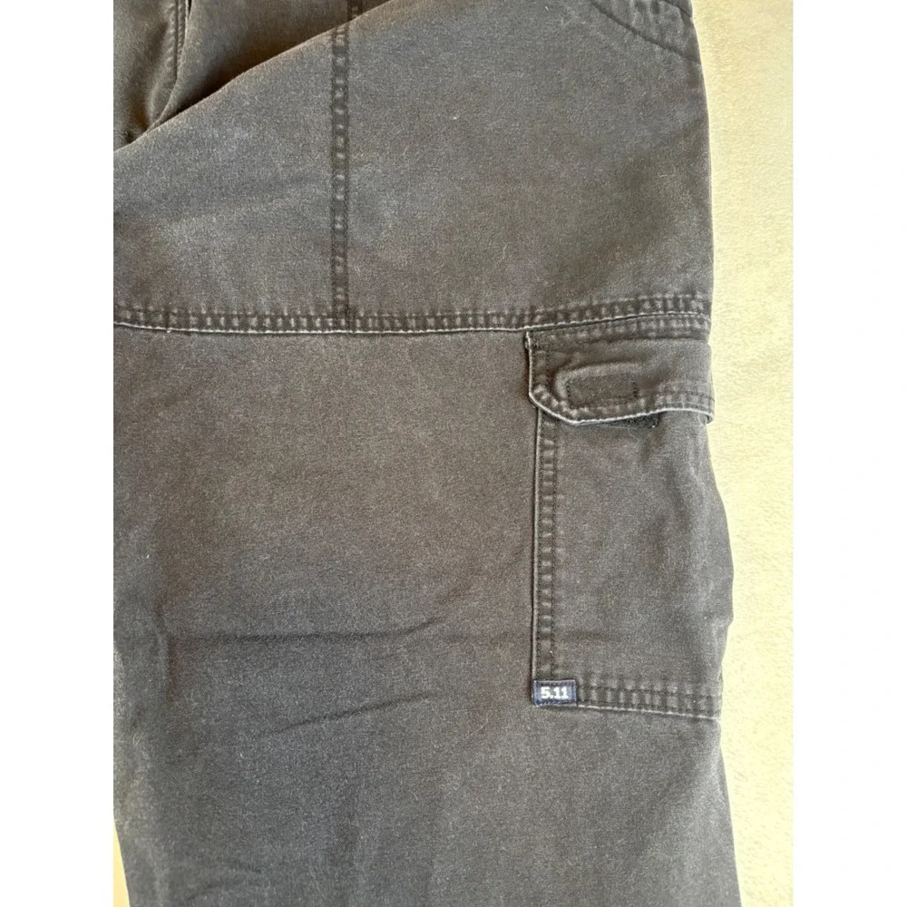5.11 Tactical Series Mens Cargo Pants Size 40/30‎ Black Cotton Workwear